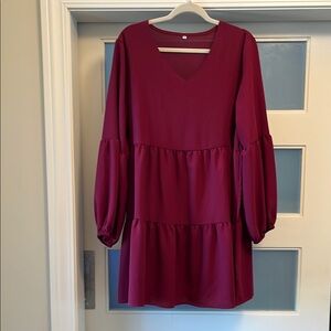 Tiered V-Neck Dress